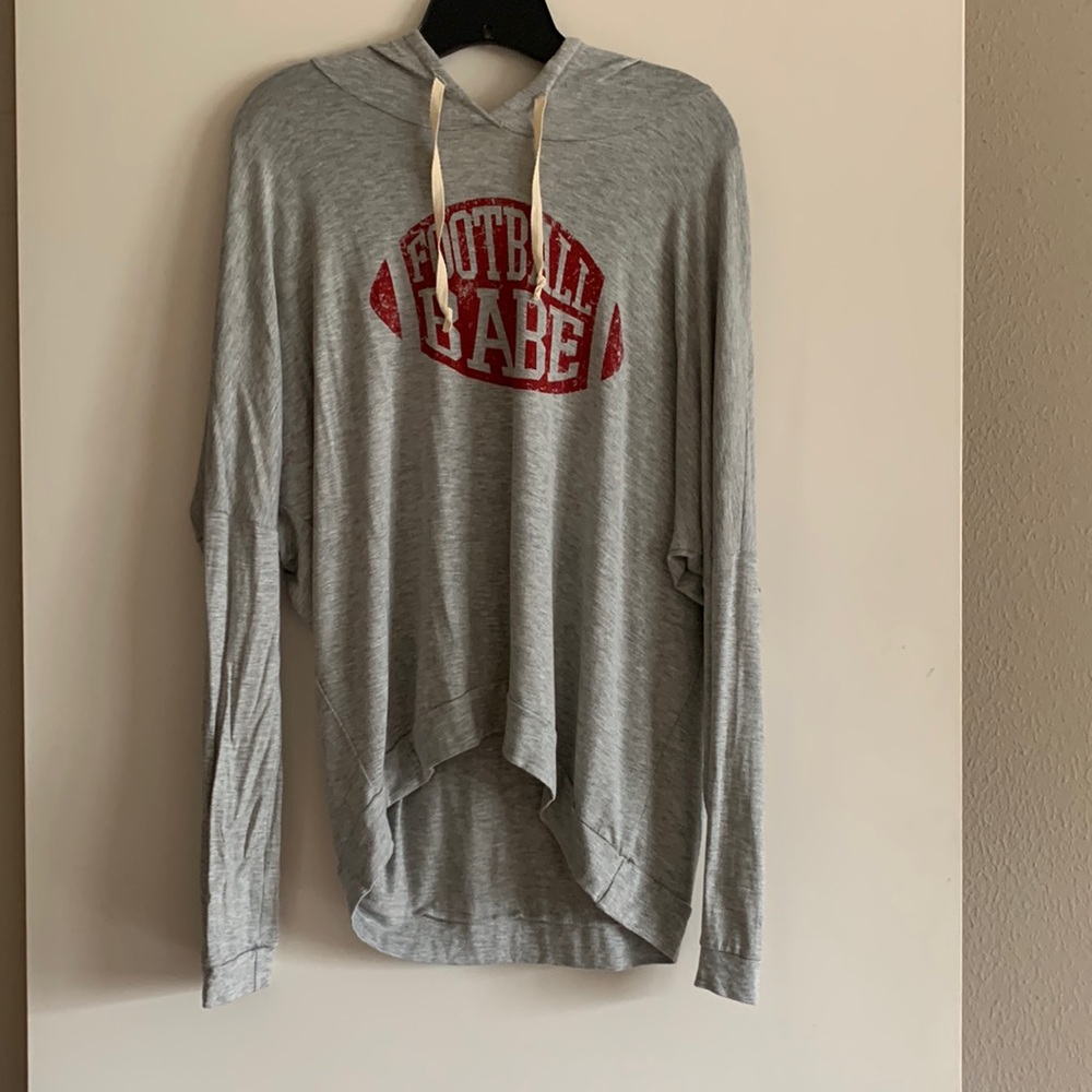 Football Babe Hooded Longsleeve